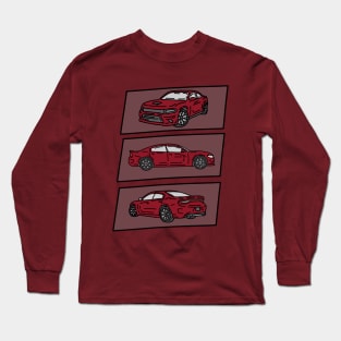 hand drawn super car illustration Long Sleeve T-Shirt